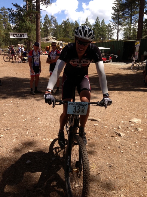 Ryan back from his single speed three laps. Cat 1